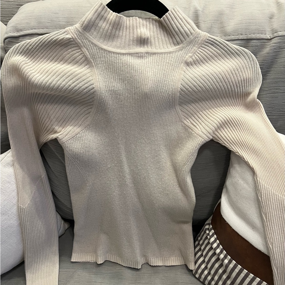 Lululemon Cream Turtleneck Sweater